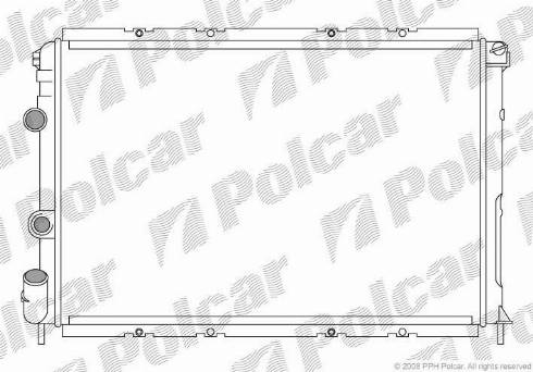 Polcar 600708A2 - Радиатор, охлаждение двигателя avtokuzovplus.com.ua