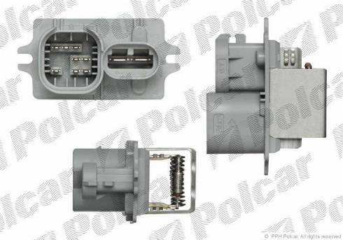 Polcar 6007KST-1 - Сопротивление, реле, вентилятор салона avtokuzovplus.com.ua