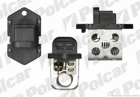 Polcar 6007KST-2 - Додатковий резистор, електромотор - вентилятор радіатора autocars.com.ua