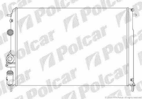 Polcar 601108A1 - Радіатор, охолодження двигуна autocars.com.ua