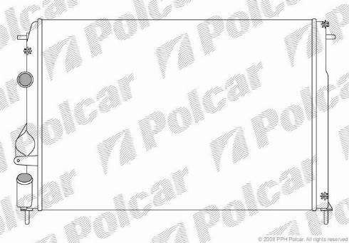 Polcar 601108-1 - Радіатор, охолодження двигуна autocars.com.ua