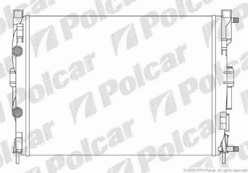 Polcar 6012082X - Радіатор, охолодження двигуна autocars.com.ua