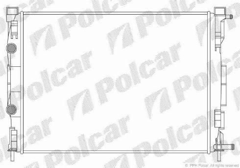 Polcar 6012083X - Радіатор, охолодження двигуна autocars.com.ua