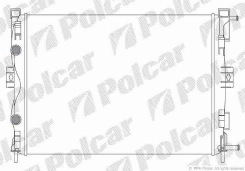 Polcar 601208A1 - Радіатор, охолодження двигуна autocars.com.ua
