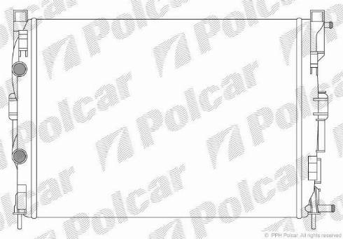 Polcar 601208B2 - Радіатор Renault Megane II. Scenic-Grand II 1.4-2.0 11.02- autocars.com.ua