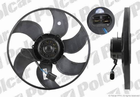Polcar 601223U3 - Вентилятор, охолодження двигуна autocars.com.ua
