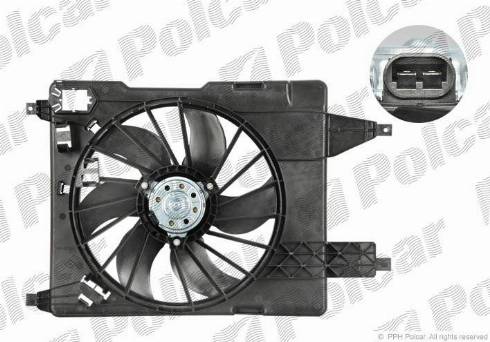 Polcar 601223W3 - Вентилятор, охолодження двигуна autocars.com.ua