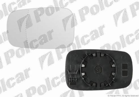 Polcar 6012541M - Дзеркальне скло, зовнішнє дзеркало autocars.com.ua