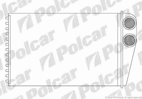 Polcar 6012N81X - Теплообмінник, опалення салону autocars.com.ua