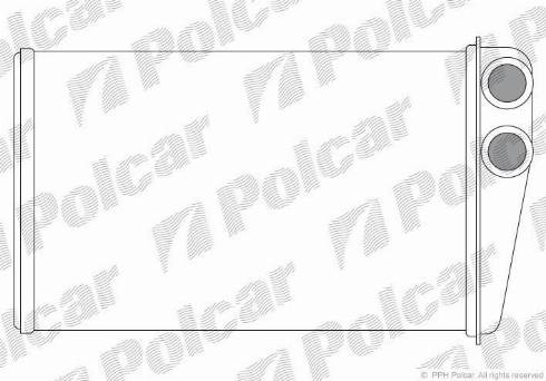 Polcar 6012N8-1 - Теплообмінник, опалення салону autocars.com.ua