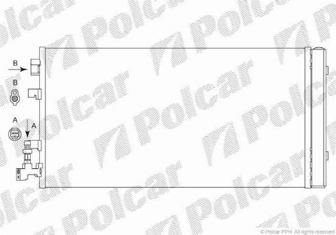 Polcar 6014K81X - Конденсатор, кондиціонер autocars.com.ua