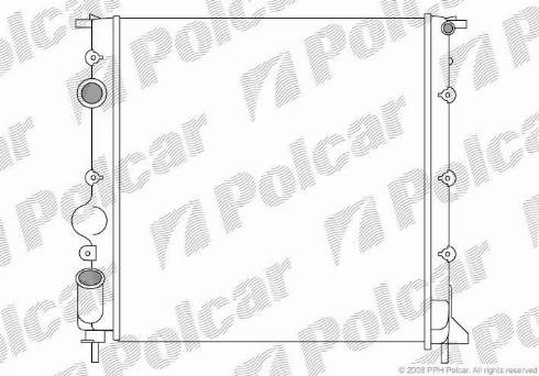 Polcar 601508-2 - Радіатор, охолодження двигуна autocars.com.ua