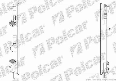 Polcar 6015085X - Радіатор, охолодження двигуна autocars.com.ua
