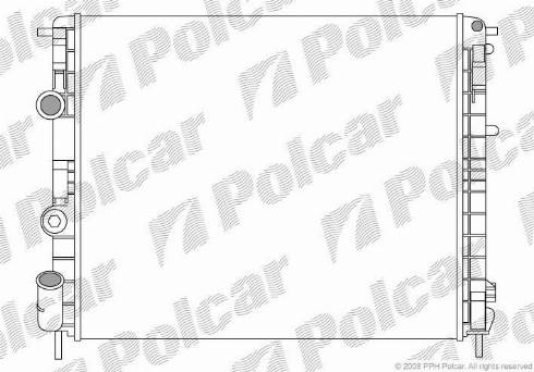 Polcar 601508-5 - Радіатор, охолодження двигуна autocars.com.ua