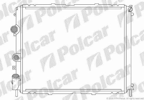 Polcar 601508A1 - Радіатор, охолодження двигуна autocars.com.ua