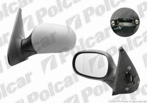 Polcar 6015514M - Зовнішнє дзеркало autocars.com.ua