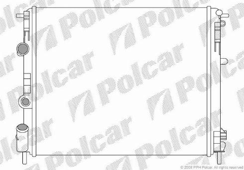 Polcar 601608-1 - Радіатор, охолодження двигуна autocars.com.ua