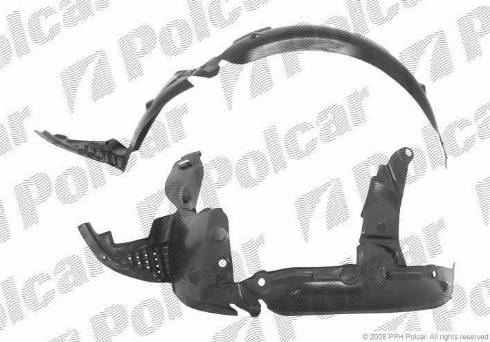 Polcar 6016FL-1 - Обшивка, колісна ніша autocars.com.ua