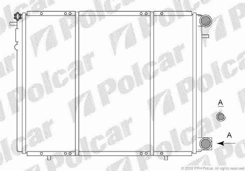 Polcar 6019083X - Радиатор, охлаждение двигателя avtokuzovplus.com.ua