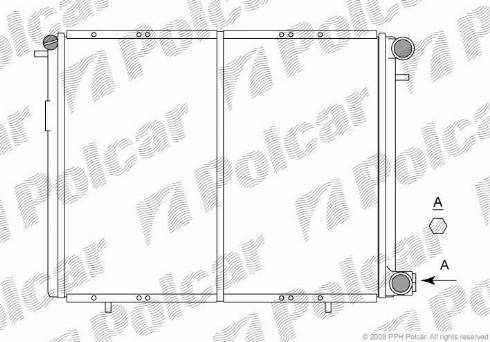 Polcar 601908-3 - Радиатор, охлаждение двигателя avtokuzovplus.com.ua