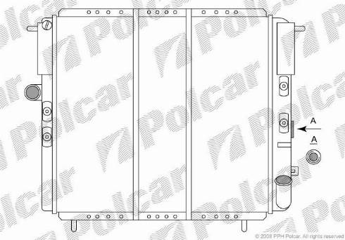 Polcar 601908-6 - Радіатор, охолодження двигуна autocars.com.ua