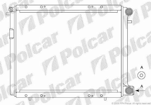 Polcar 601908A3 - Радиатор, охлаждение двигателя avtokuzovplus.com.ua