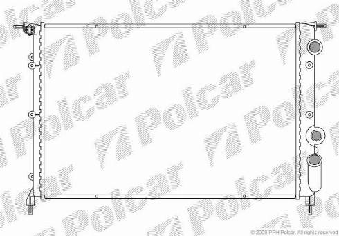 Polcar 602108-2 - Радіатор, охолодження двигуна autocars.com.ua