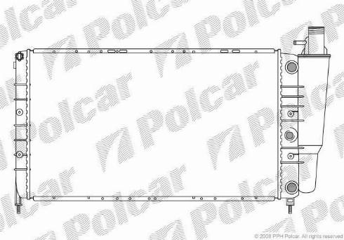 Polcar 6021086X - Радіатор, охолодження двигуна autocars.com.ua