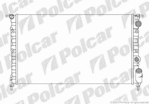 Polcar 602108A4 - Радіатор, охолодження двигуна autocars.com.ua