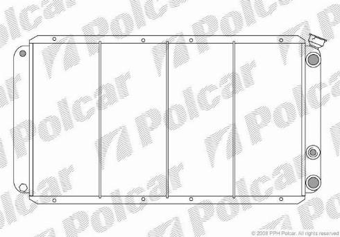 Polcar 6022083X - Радіатор, охолодження двигуна autocars.com.ua