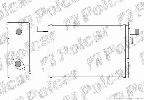 Polcar 6022N81X - Теплообменник, отопление салона avtokuzovplus.com.ua