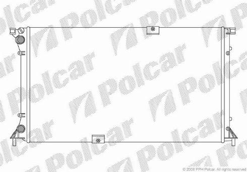 Polcar 6026083X - Радиатор, охлаждение двигателя autodnr.net