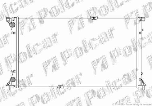 Polcar 602608-3 - Радиатор, охлаждение двигателя autodnr.net