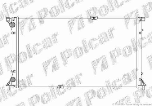Polcar 602608A4 - Радіатор, охолодження двигуна autocars.com.ua