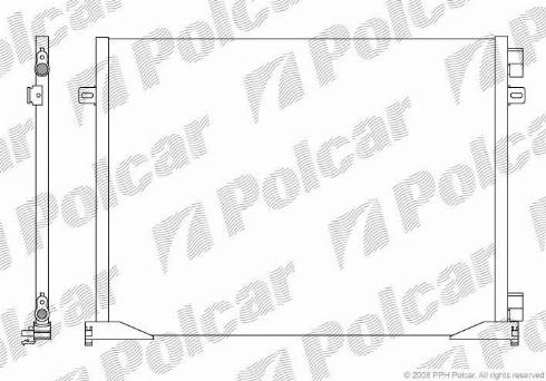 Polcar 6026K81X - Конденсатор кондиционера avtokuzovplus.com.ua