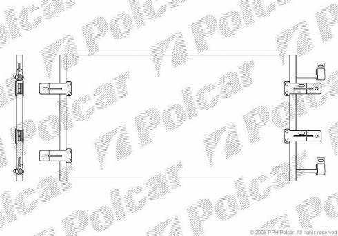 Polcar 6026K82X - Конденсатор кондиционера avtokuzovplus.com.ua