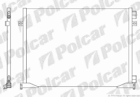 Polcar 6026K8C1 - Конденсатор кондиционера avtokuzovplus.com.ua