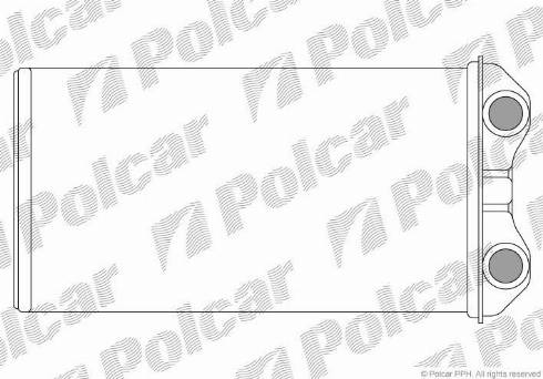 Polcar 6026N8-2 - Теплообмінник, опалення салону autocars.com.ua