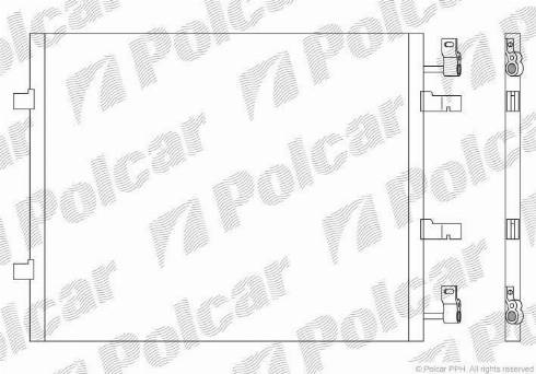 Polcar 6027K81X - Конденсатор кондиционера avtokuzovplus.com.ua