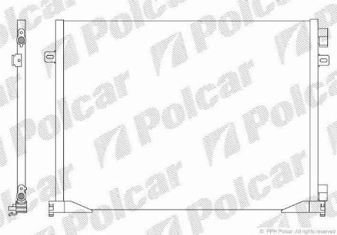 Polcar 6027K8C3S - Конденсатор, кондиціонер autocars.com.ua