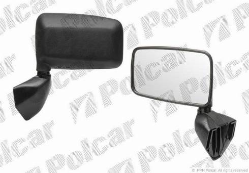 Polcar 603151-M - Зовнішнє дзеркало autocars.com.ua