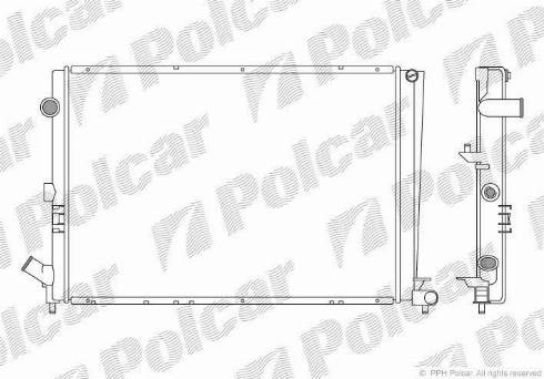 Polcar 603208A2 - Радіатор, охолодження двигуна autocars.com.ua