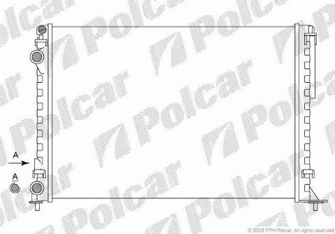 Polcar 6032083X - Радіатор, охолодження двигуна autocars.com.ua