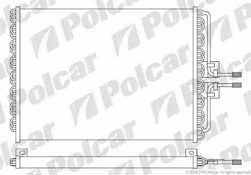 Polcar 6032K81X - Конденсатор, кондиціонер autocars.com.ua