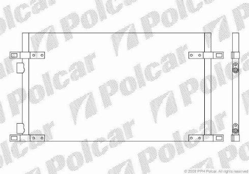 Polcar 6032K8C2S - Конденсатор, кондиціонер autocars.com.ua