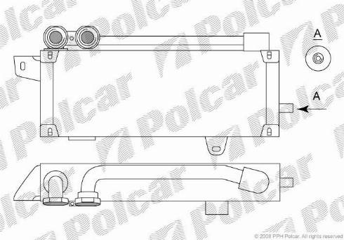 Polcar 6033L81X - Масляний радіатор, рухове масло autocars.com.ua