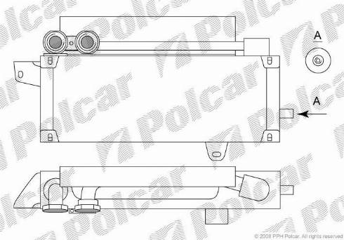 Polcar 6033L82X - Масляний радіатор, рухове масло autocars.com.ua