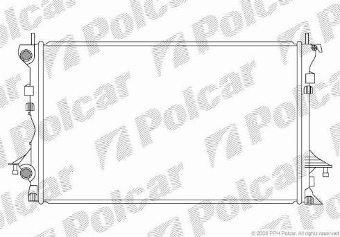 Polcar 6037081X - Радіатор, охолодження двигуна autocars.com.ua