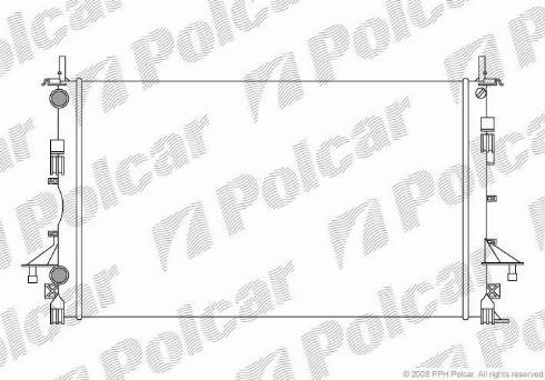 Polcar 603708A1 - Радіатор, охолодження двигуна autocars.com.ua