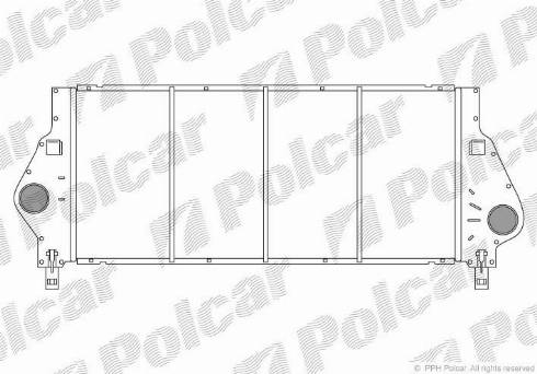 Polcar 6037J8-1 - Интеркулер autocars.com.ua